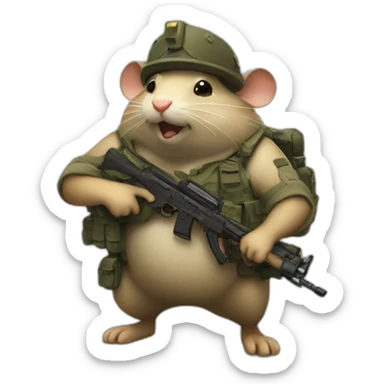 4 fat rats going to war sticker