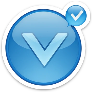 The verification sign of an account  sticker