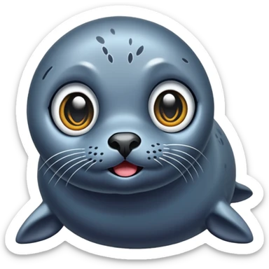 seal that has just seen something terrifying sticker