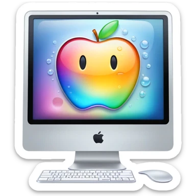Apple iMac Y2K computer sticker