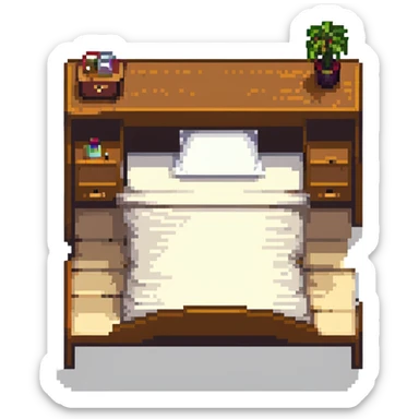 small bedroom with cute decor, cozy space aesthetic, pastel colors, plush toys, charming details sticker