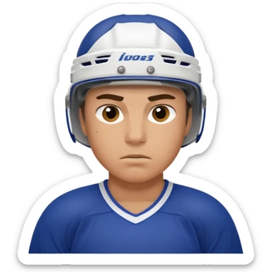hockey player sticker