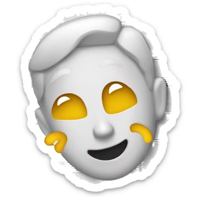 ejecutivo sonriente escuchando música con notas musicales  sticker