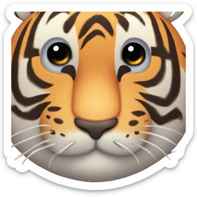 Jellycat tiger sticker