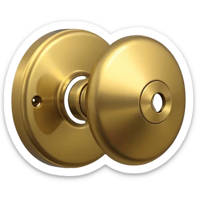 a door knob sticker