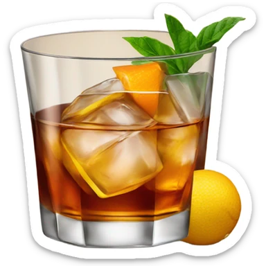 old fashioned cocktail  sticker