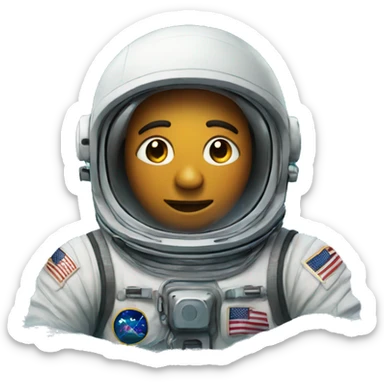 Astronaut in the ocean sticker