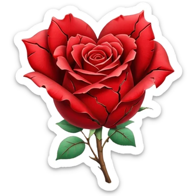 Put The 💔 Emoji And 🥀 Emoji Together In One Image sticker