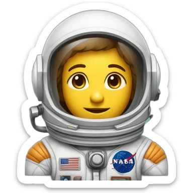 astronauta em desenho sticker