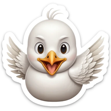 seagull laughing sticker