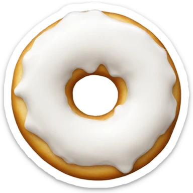 White donut  sticker