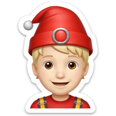 
Boy with red party hat, shiny buckle stripe.








































 sticker