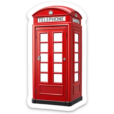 London telephone box sticker
