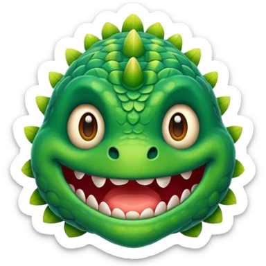 Create a monster emoji sticker