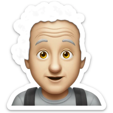 Young Larry fine of the three stooges sticker