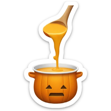 Pumpkin soup sticker