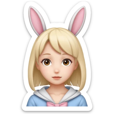 Bunny girl anime sticker