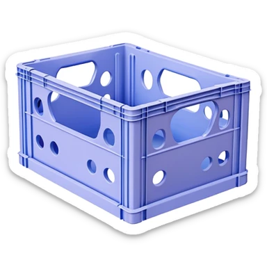 plastic pastel crate with holes from scandinavian brand hay sticker