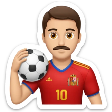 Give me a football playerGive me a Spanish football player sticker