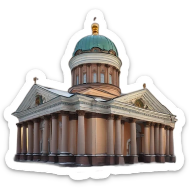 kazan-cathedral-in-saint-petersburg sticker