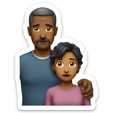 sad parents sticker