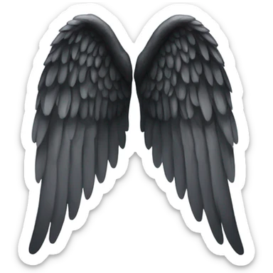 black angel wing sticker