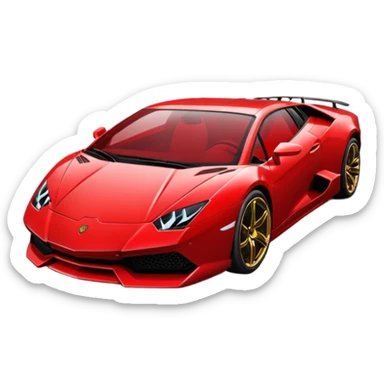 lamborgini emoji text sticker