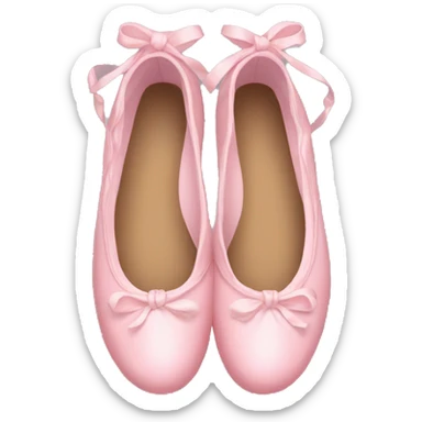 Ballerina pink shoes sticker