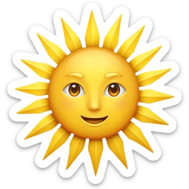 Sun ray (No background) sticker