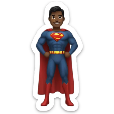 superman-black-costume sticker