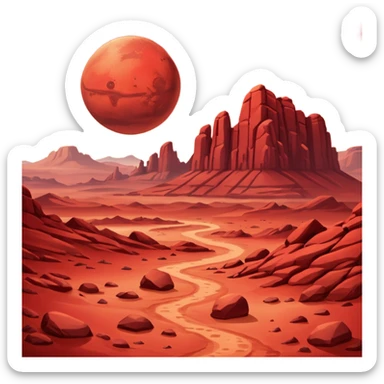  mars planet emoji sticker