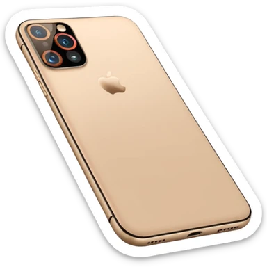 Iphone 16 pro max ligado cor bege claro sticker