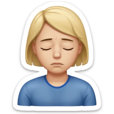 person crashing out sticker