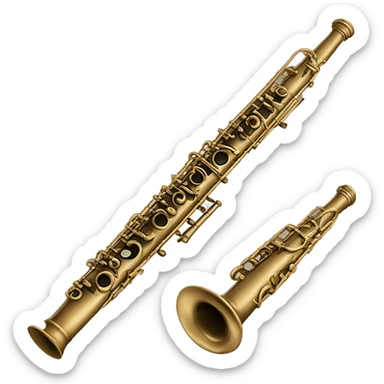 Baroque oboe sticker