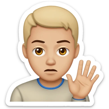 Jealous disgusted look sticker