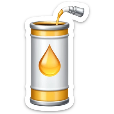 a white color oil paint tube sticker