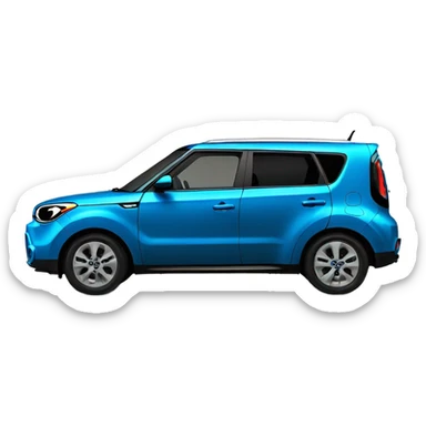 surf blue kia soul  sticker