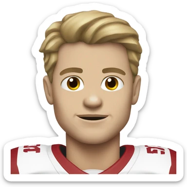 White person arkansas 99 football player  sticker