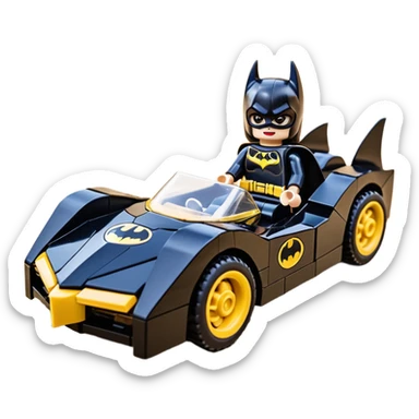 scale racing sexy fitted Batgirl’s masculine midnight-colored tight outfit 1970’s tv style dark knight stealthy accurate sporty safe plush deluxe Lego off-road pursuit drifting F1 car lexus (black hair,reclining and relaxed torso and shoulders back against seat) rally sticker
