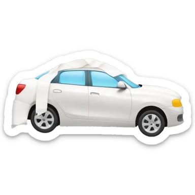 car wrapped in bandage sticker