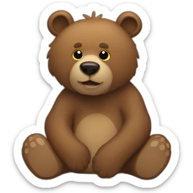 Bear with autism sticker