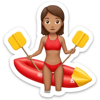 lifeguard with rescue float sticker