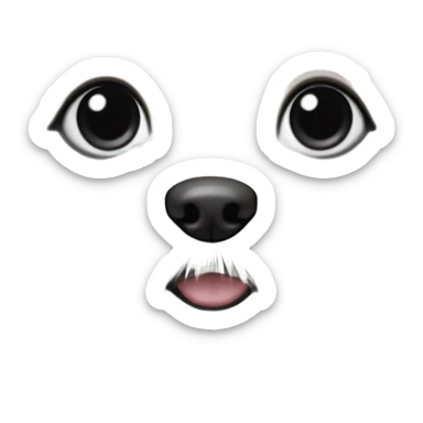 Cute Maltese puppy head sticker