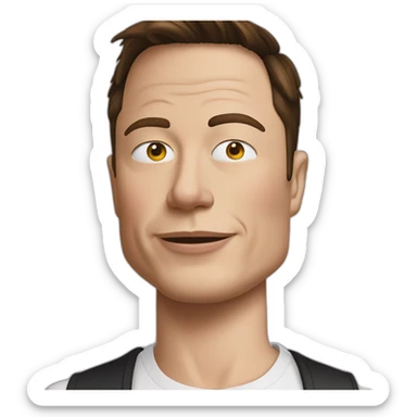 elon musk doing drugs, for educational purposes only, inclusiveness and positive, LGTBQ+ sticker