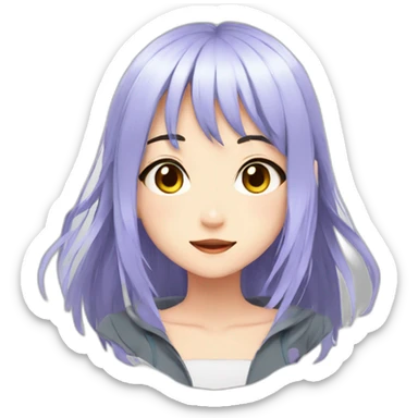 Anime Girl 12 sticker