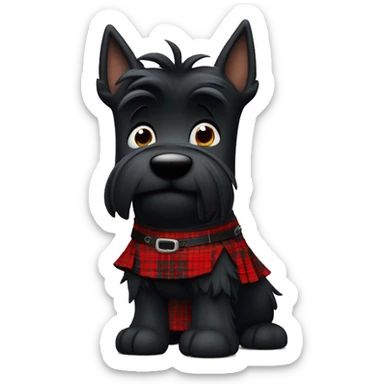 Scottie pipen wearing a kilt sticker