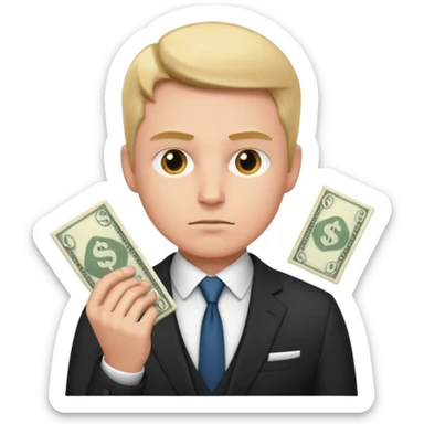 CEO investing money sticker