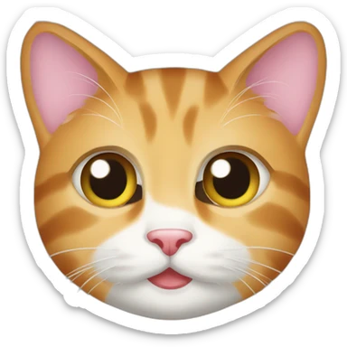 Taby Cat food sticker