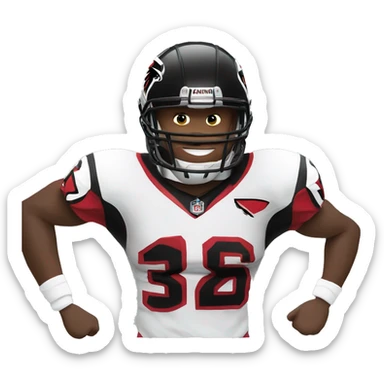 Atlanta falcons football player sticker