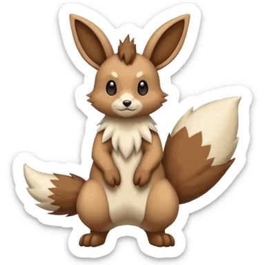 Lopunny-Eevee-Furret-Linoone-fusion (full body) sticker